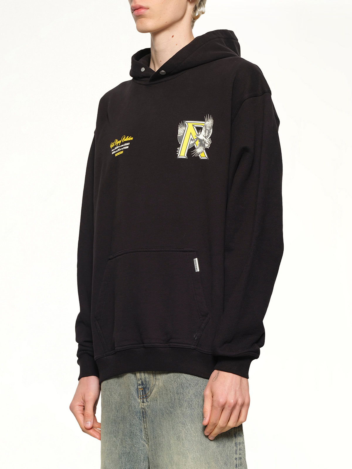 Legacy Falcon Hoodie in Jet Black