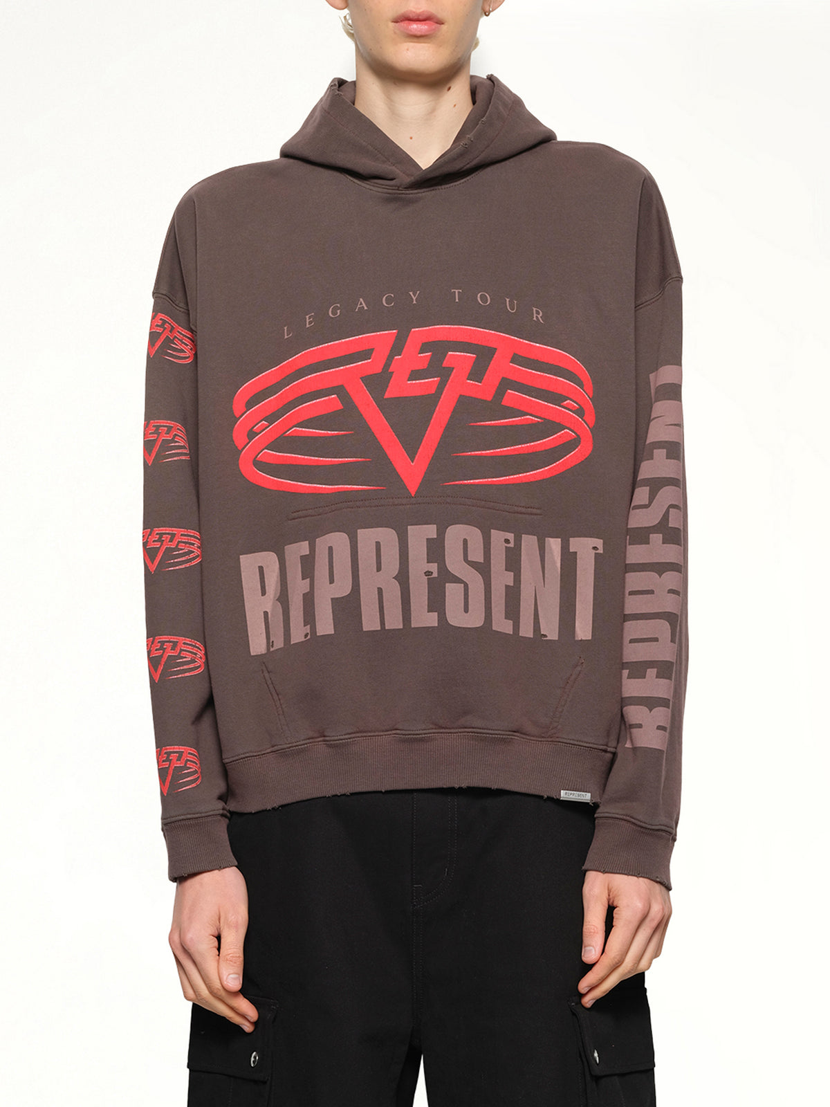 Reversible Living Legacy Falcon Hoodie in Nero