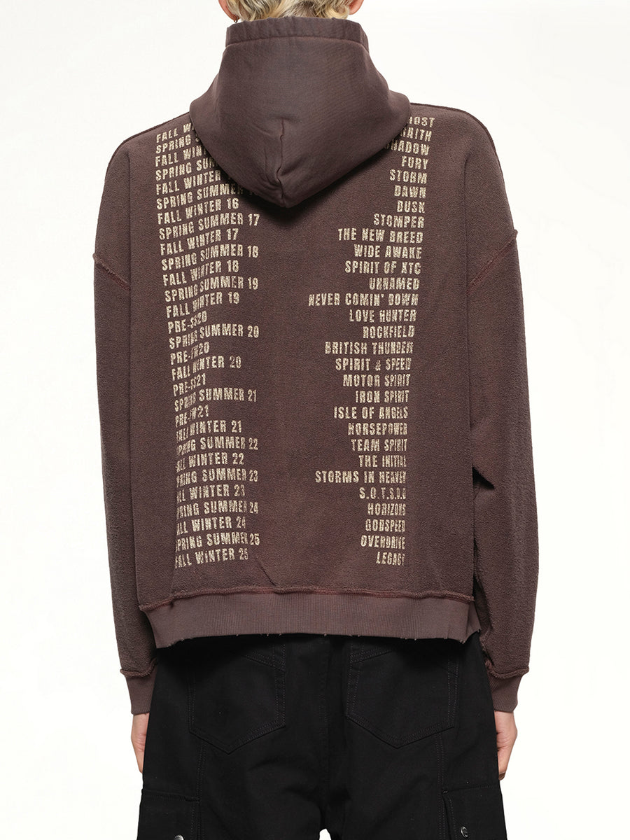 Reversible Living Legacy Falcon Hoodie in Nero