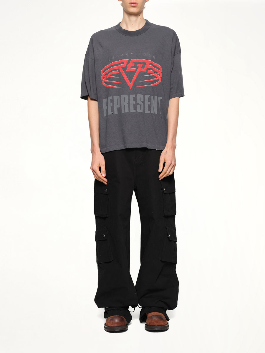 Reversible Living Legacy Falcon T-Shirt in Sun Fade Grey