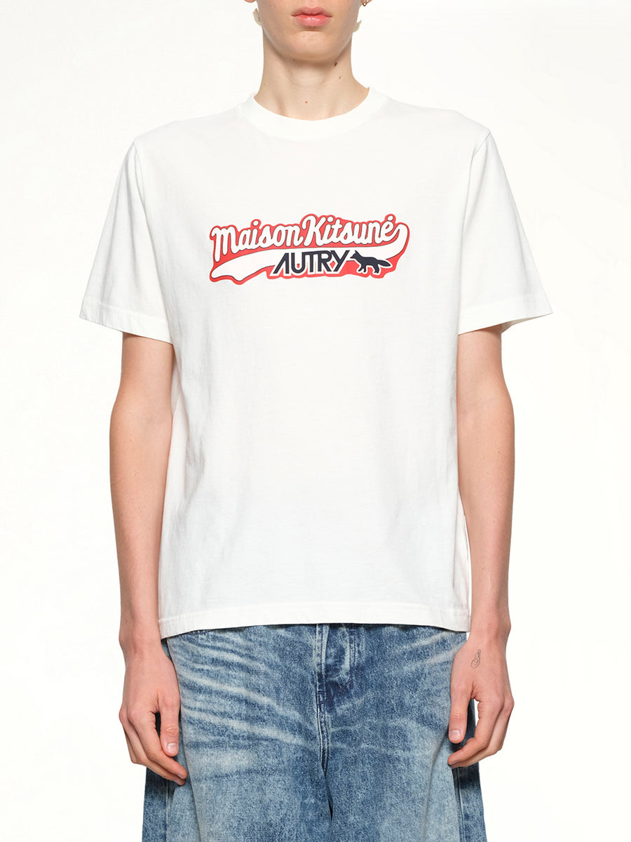 Autry x Maison Kitsune T-Shirt in White