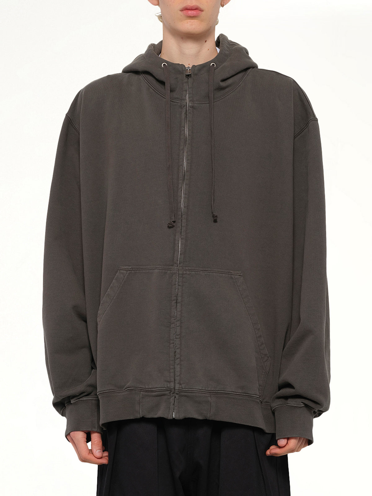 Zip Hoodie in Mink