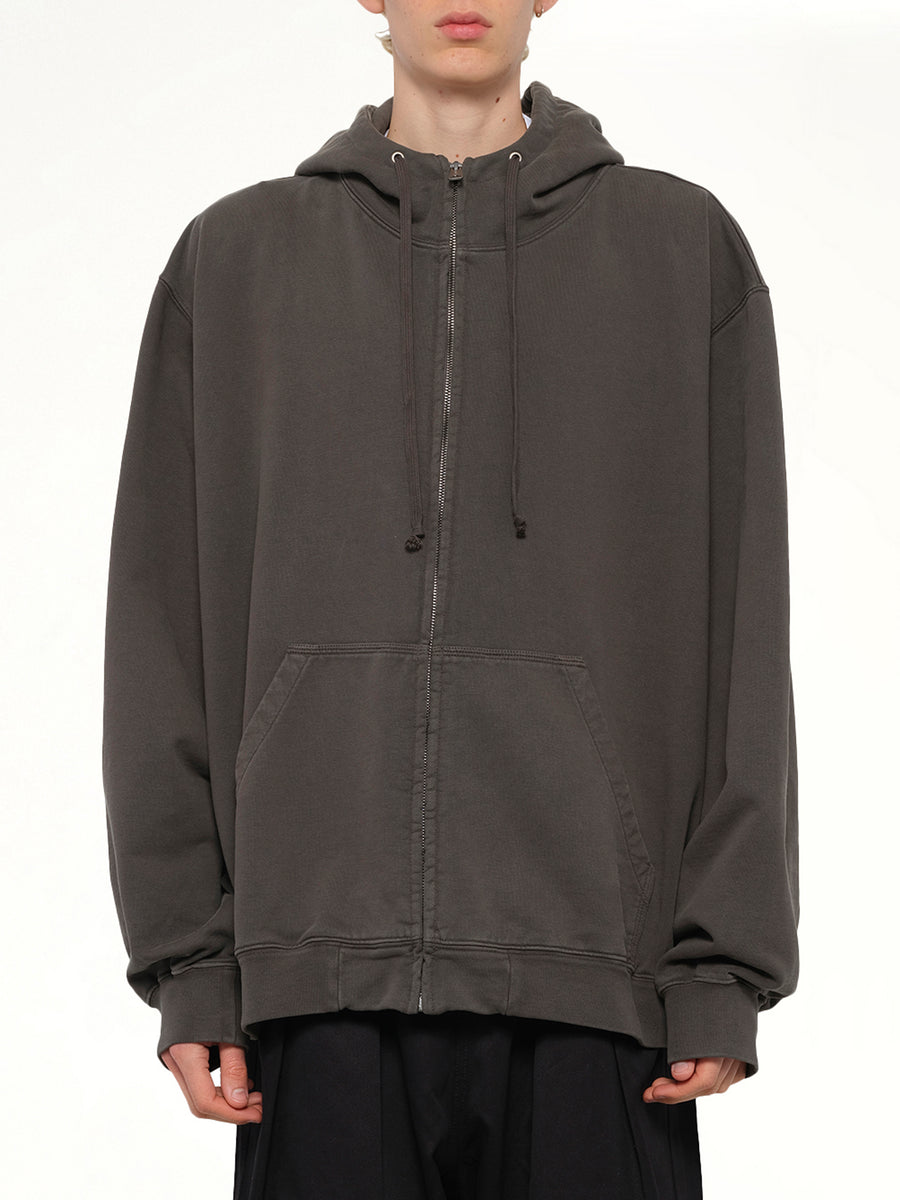 Zip Hoodie in Mink