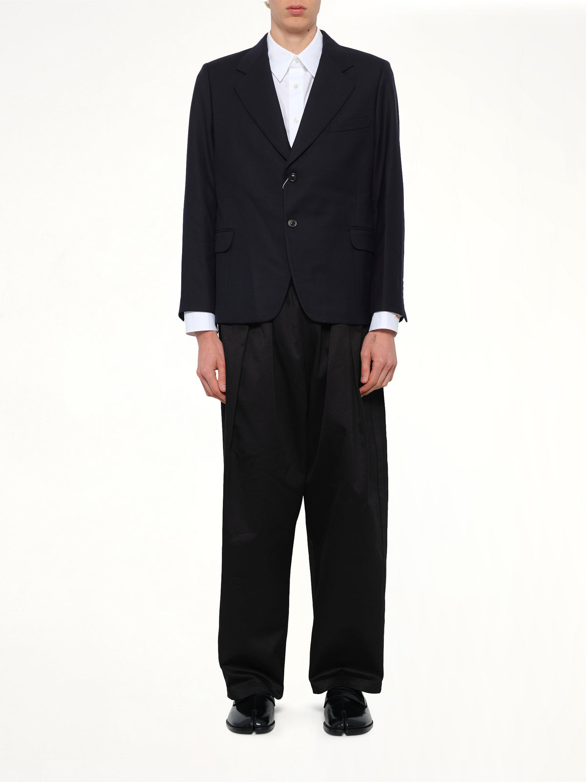 Virgin Wool Blazer in Blue