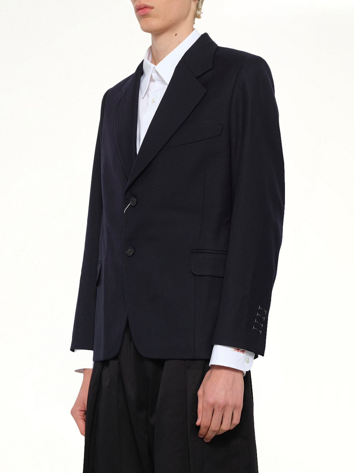 Virgin Wool Blazer in Blue