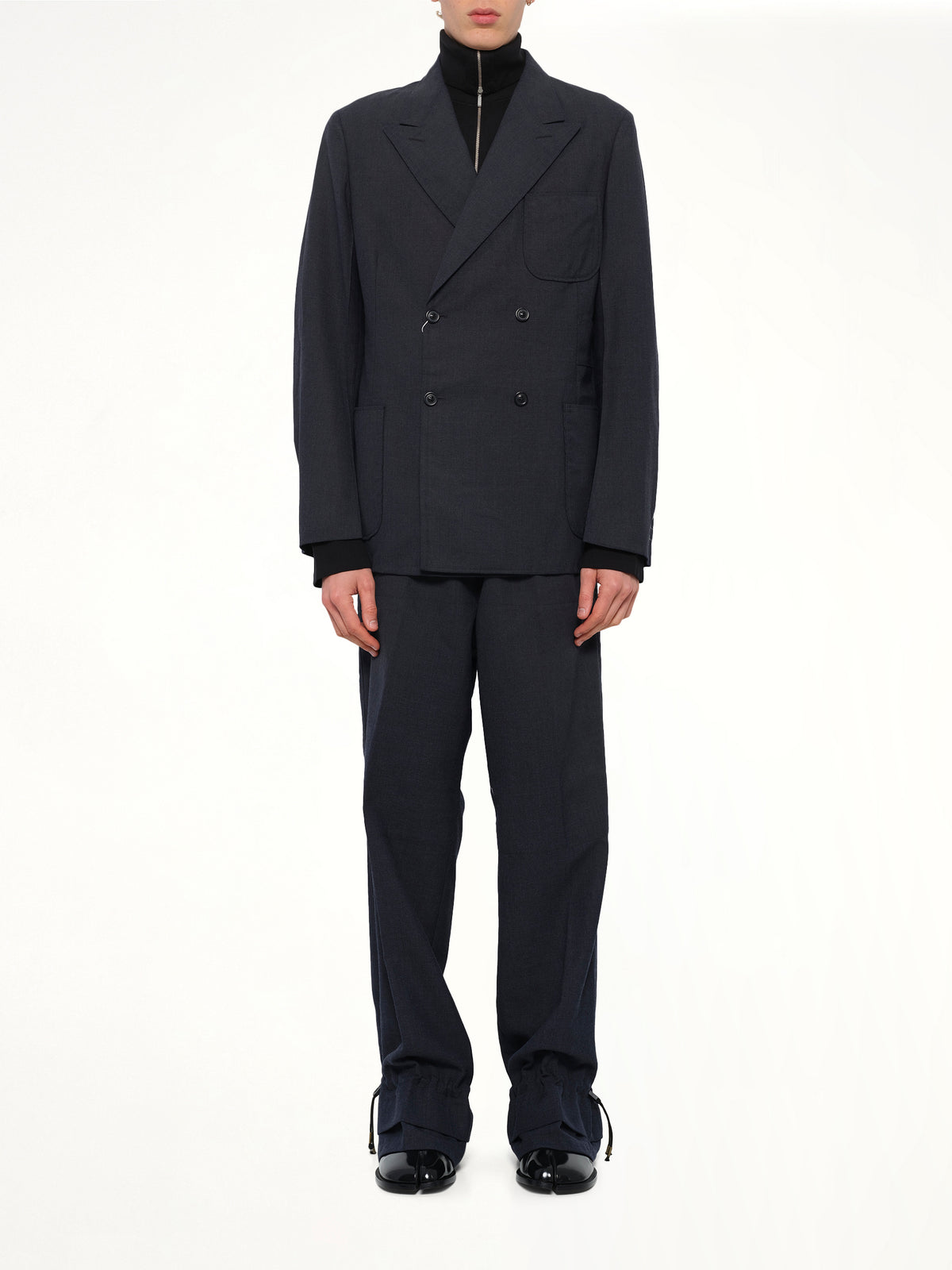 Wool Jacket in Dark Blue