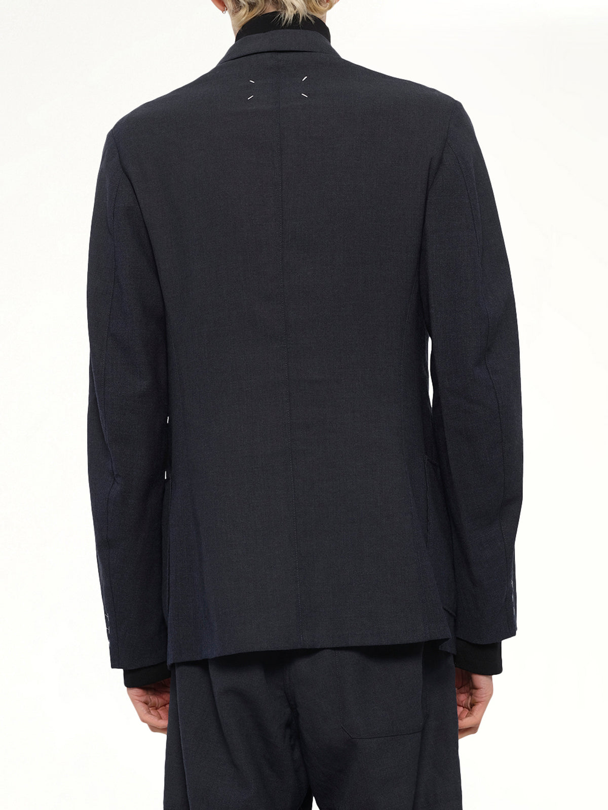 Wool Jacket in Dark Blue