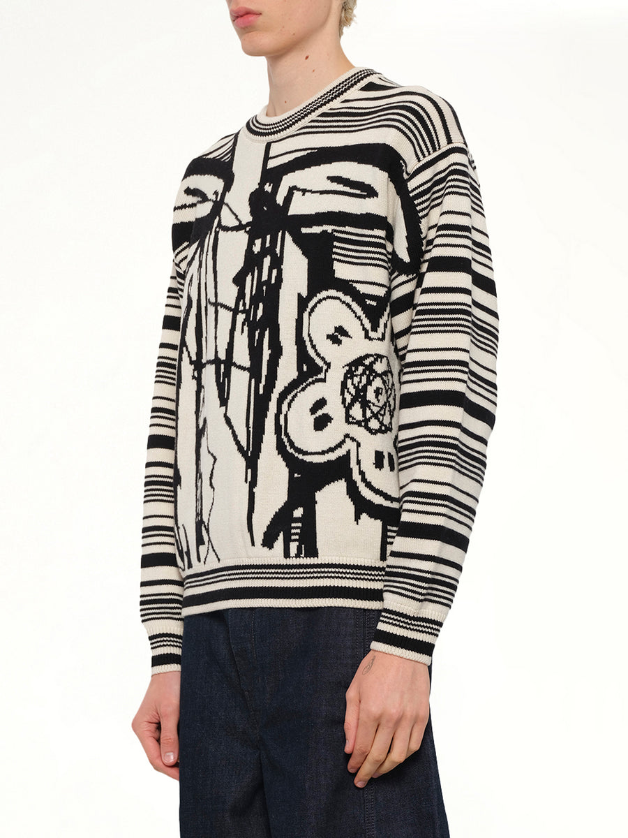 Kenzo x Futura 2000 Sweater in Off White