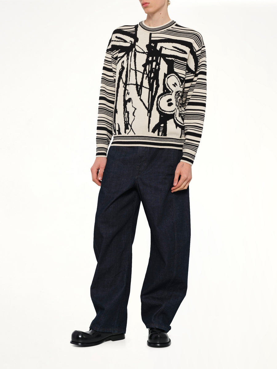 Kenzo x Futura 2000 Sweater in Off White