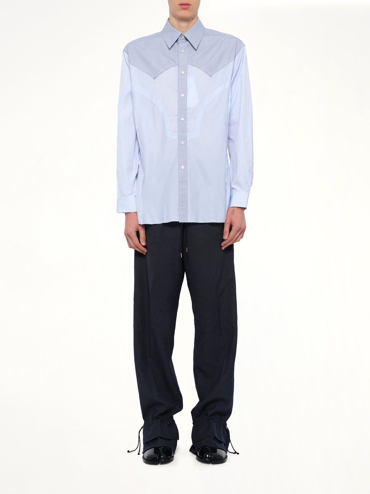 Classic Stripe Shirt in Azure