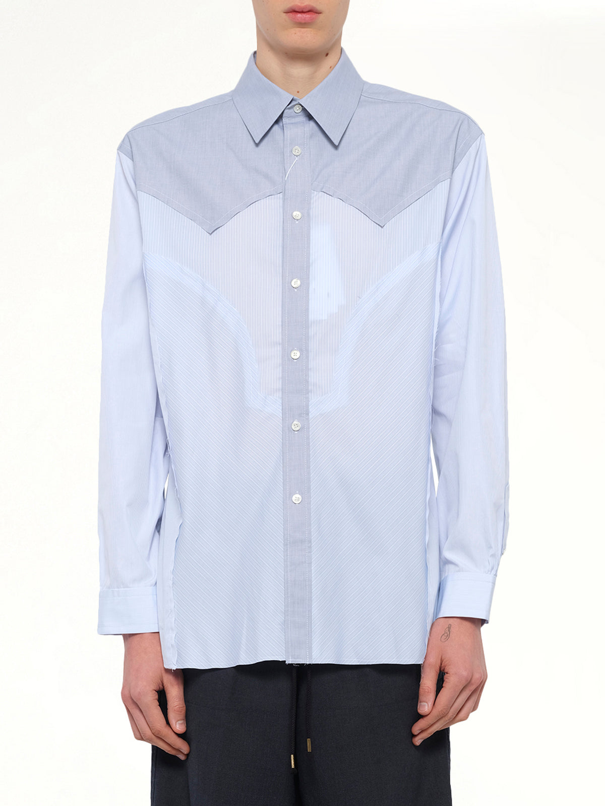 Classic Stripe Shirt in Azure