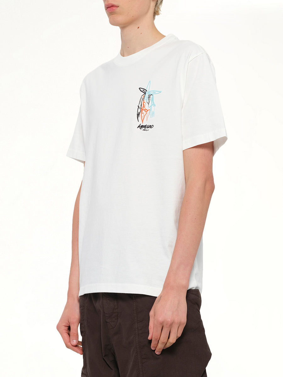 Kenzo x Futura 2000 T-Shirt in Off White