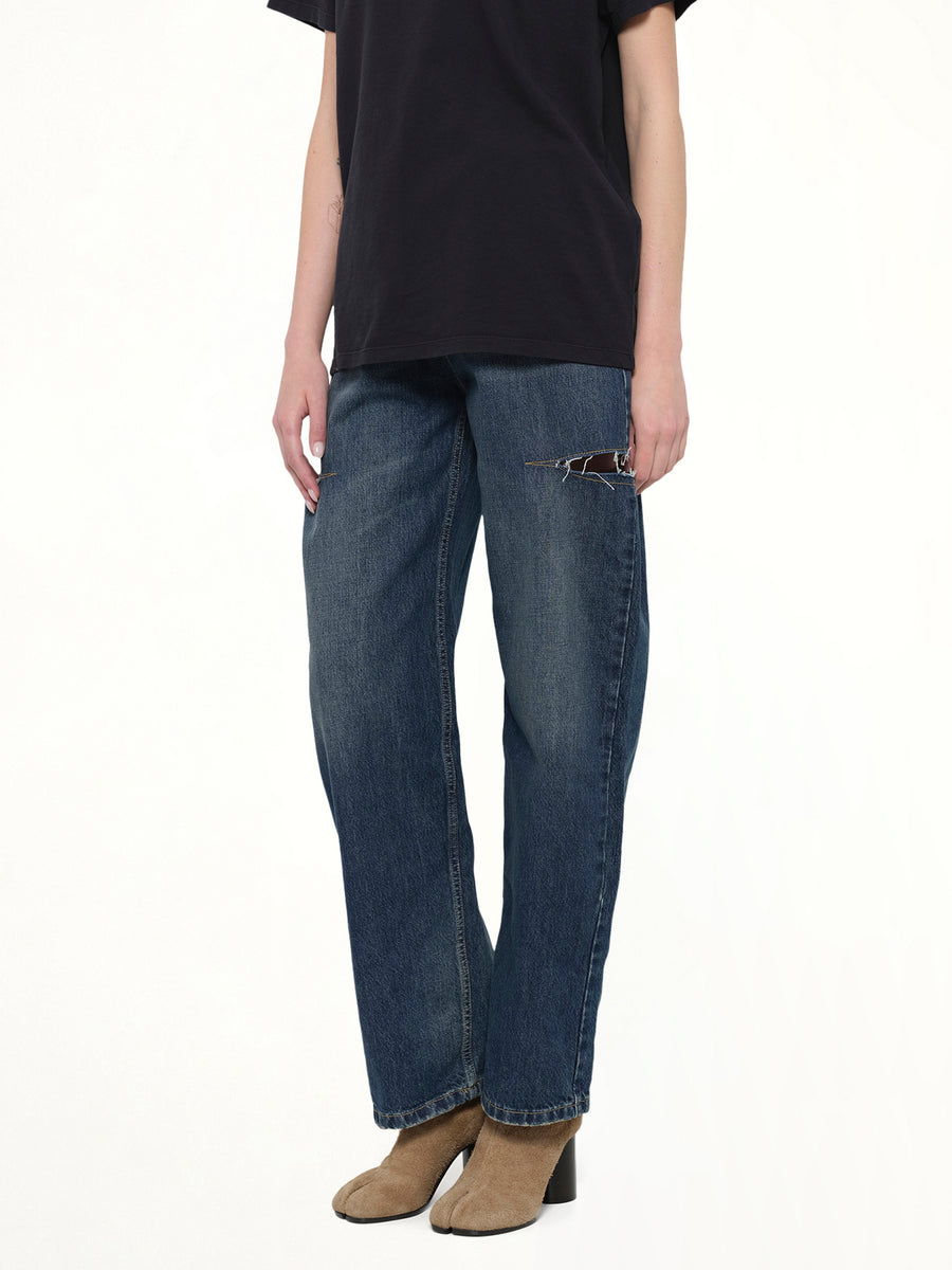 Slash Denim Jeans in Washed Indigo