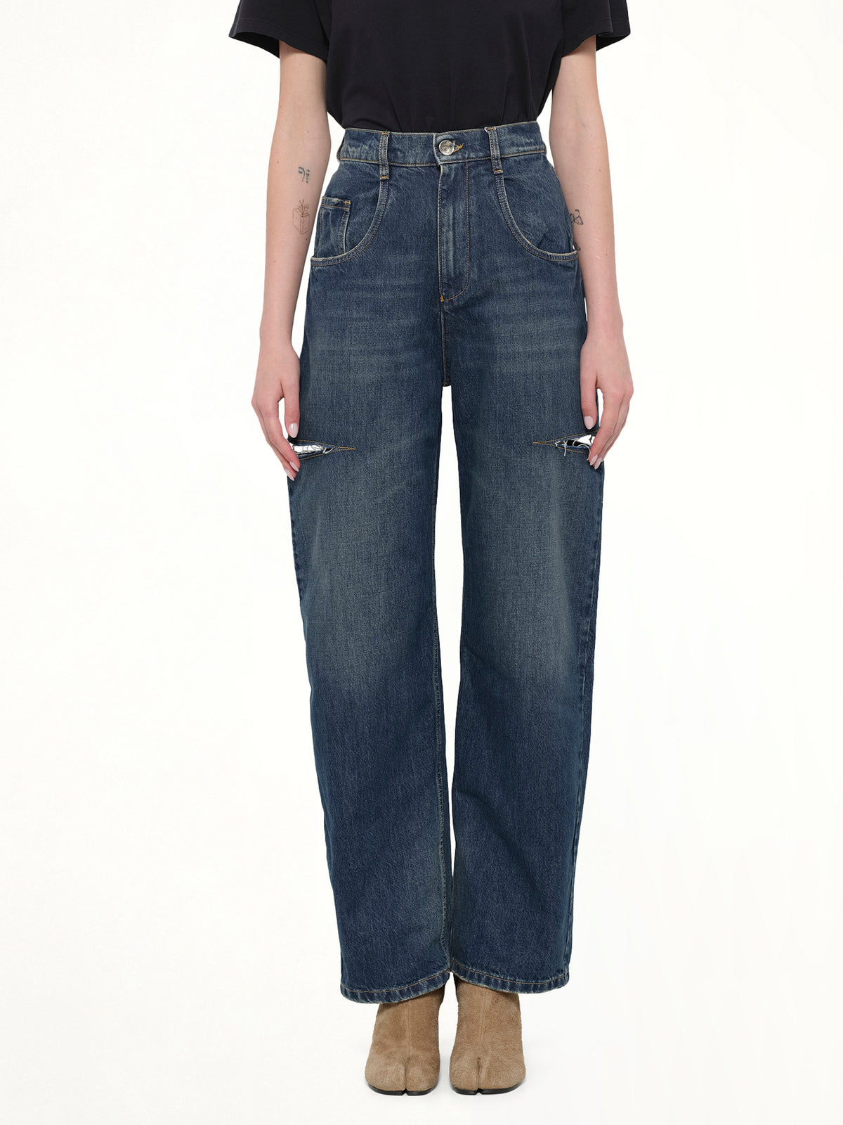 Slash Denim Jeans in Washed Indigo