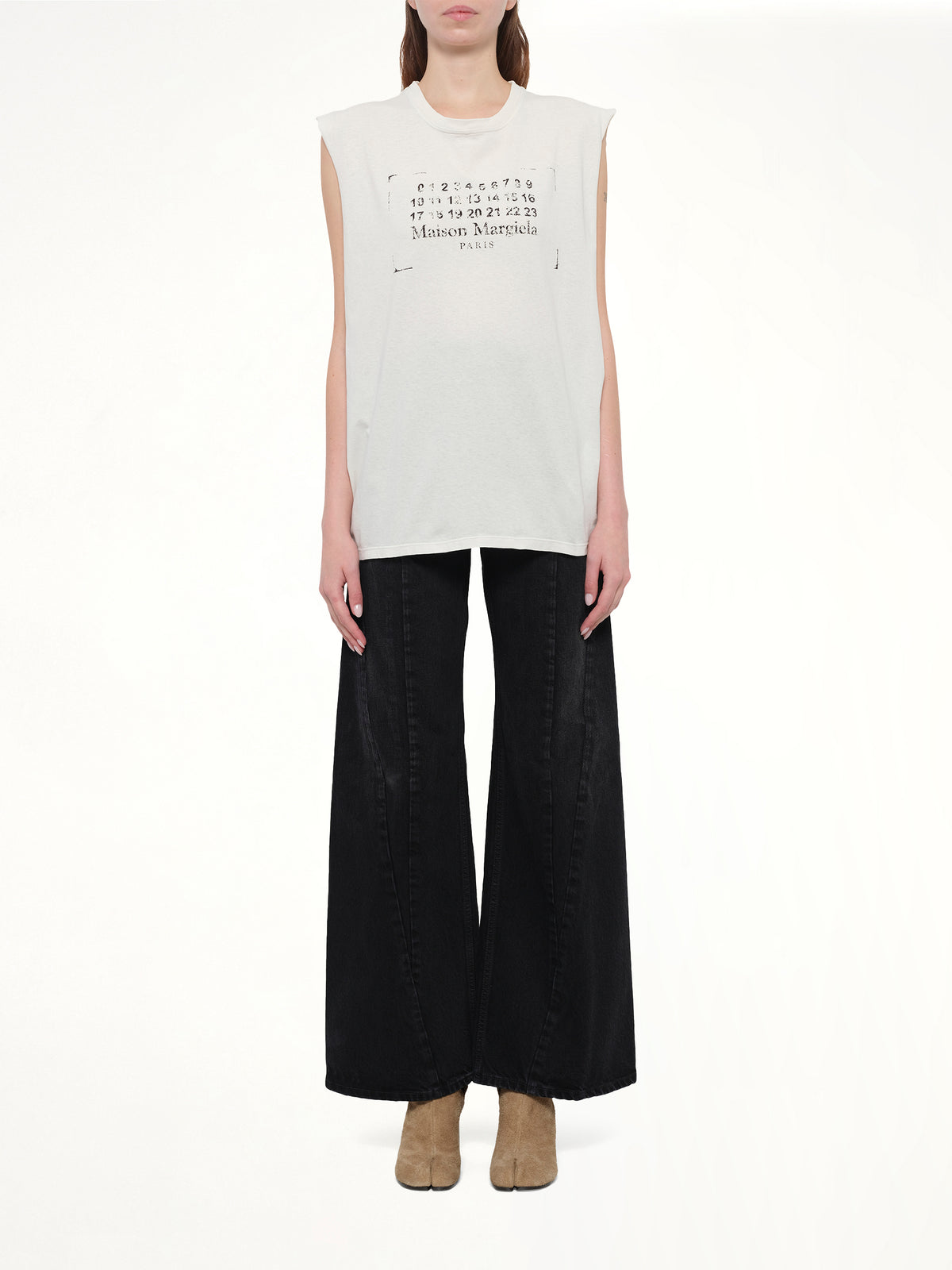 Logo Tank Top in Butter