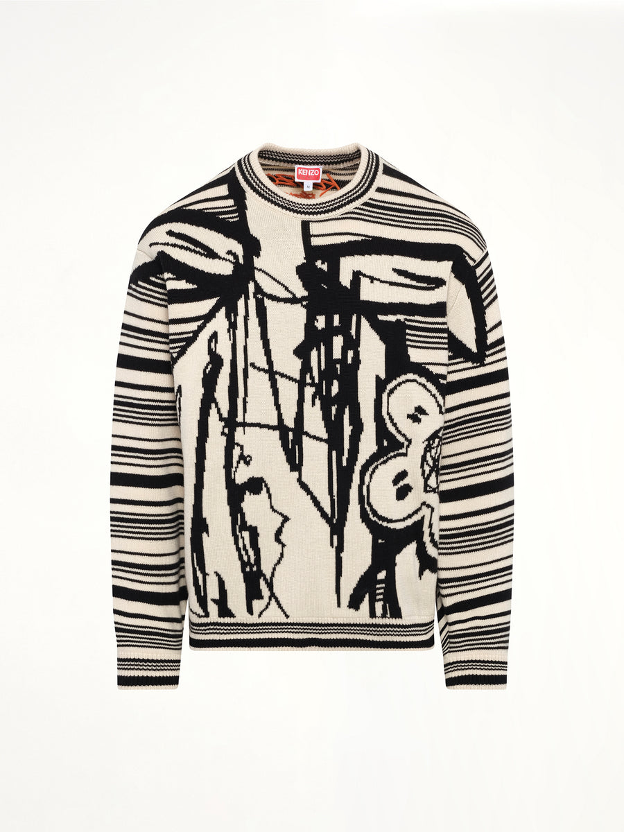 Kenzo x Futura 2000 Sweater in Off White