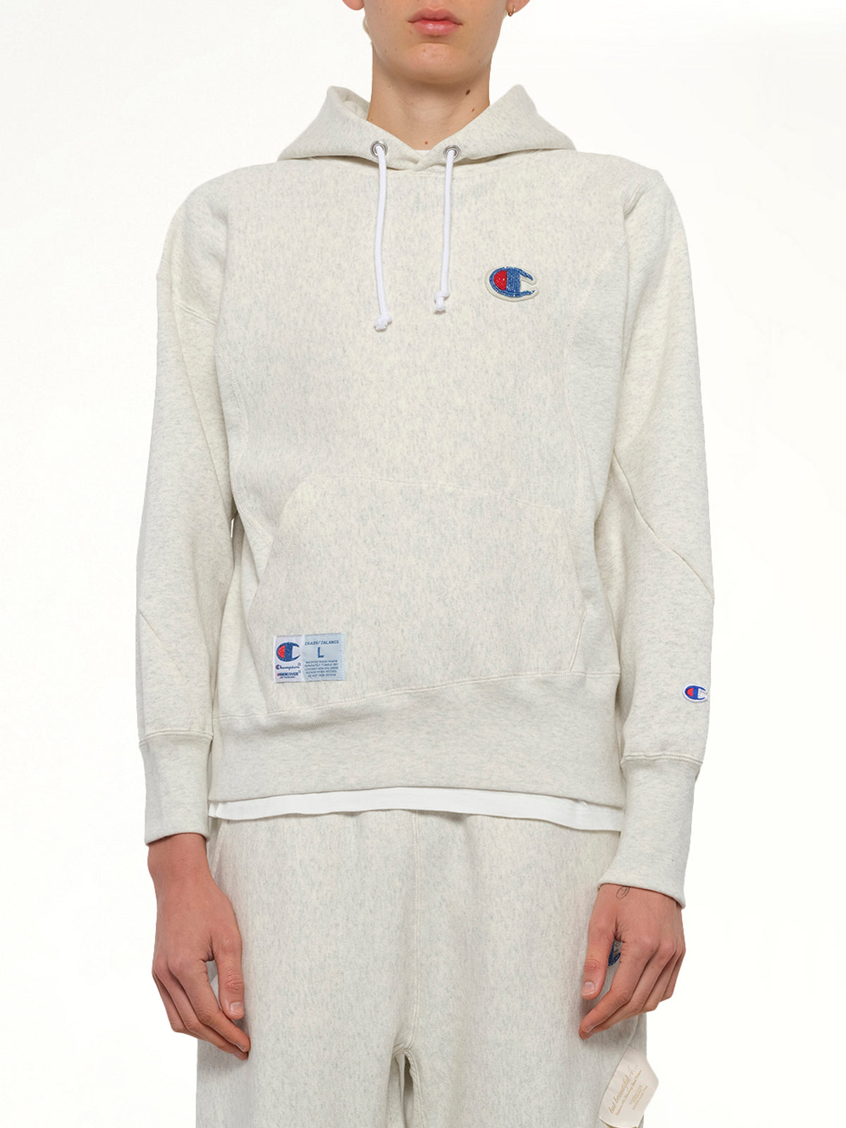 Undercover X Champion Hoodie in Oatmeal