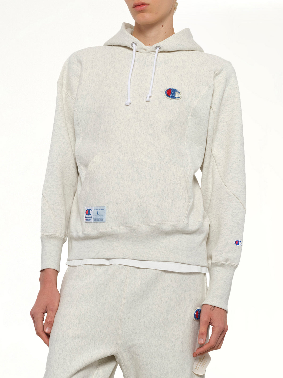 Undercover X Champion Hoodie in Oatmeal