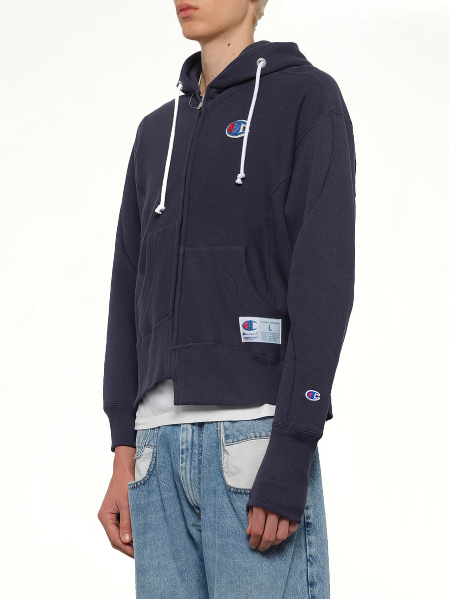 Undercover X Champion Zip Hoodie in Navy