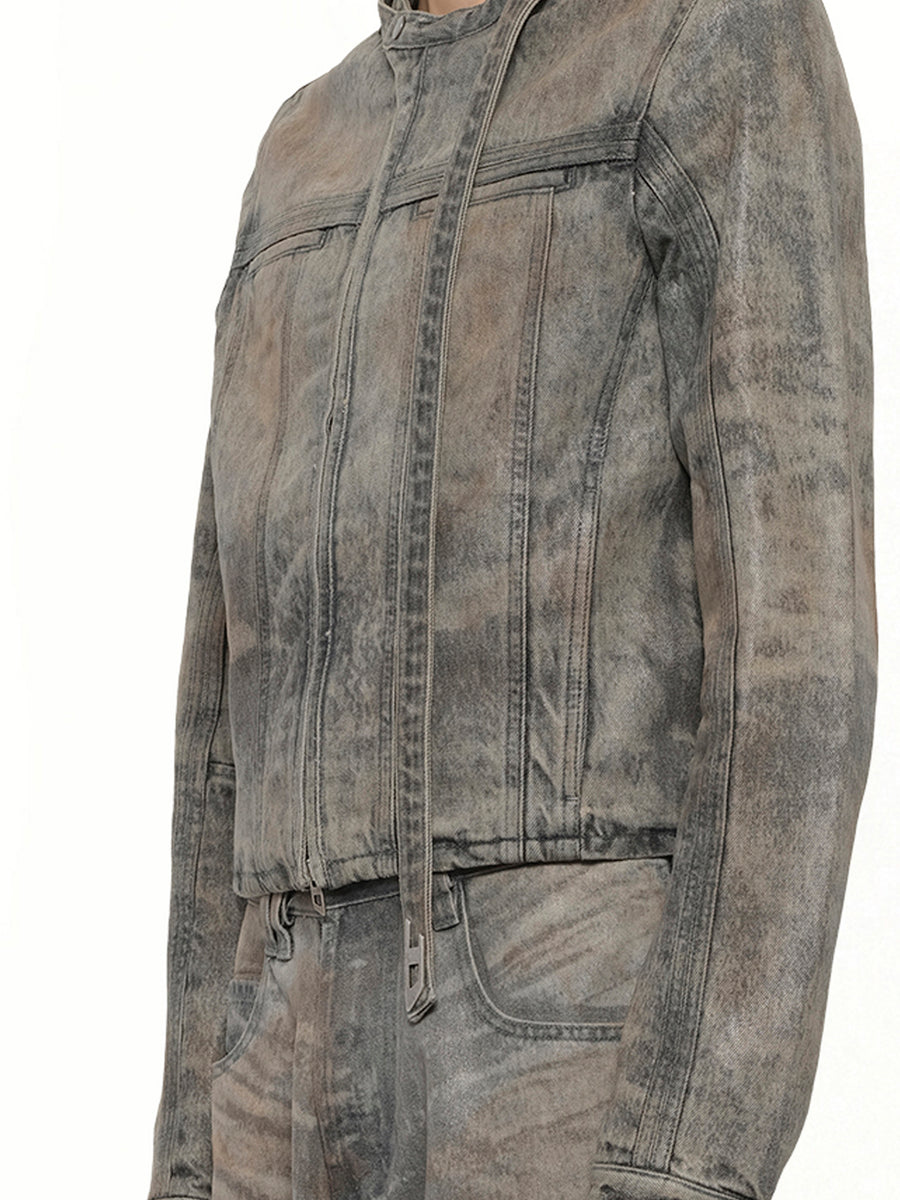 D-VULMAR-FSI Denim Jacket in Dirty Wash