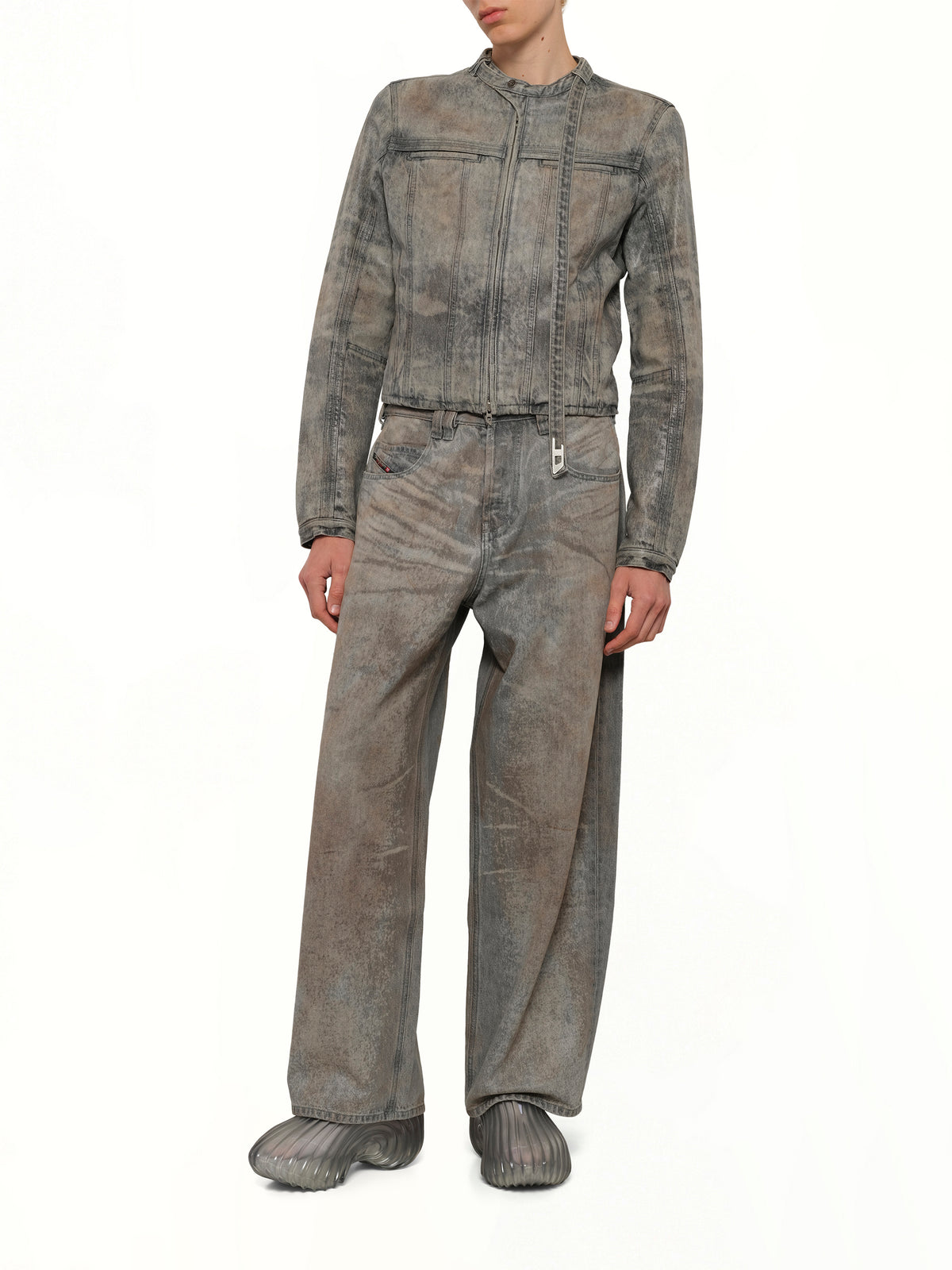 D-VULMAR-FSI Denim Jacket in Dirty Wash
