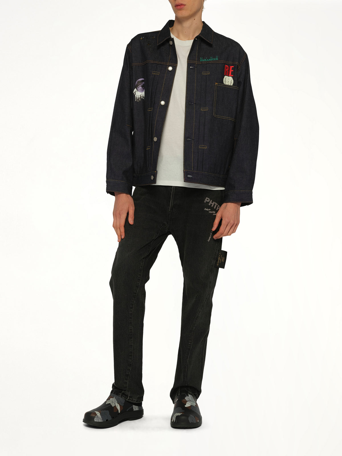 Mind Parasite Denim Jacket in Indigo