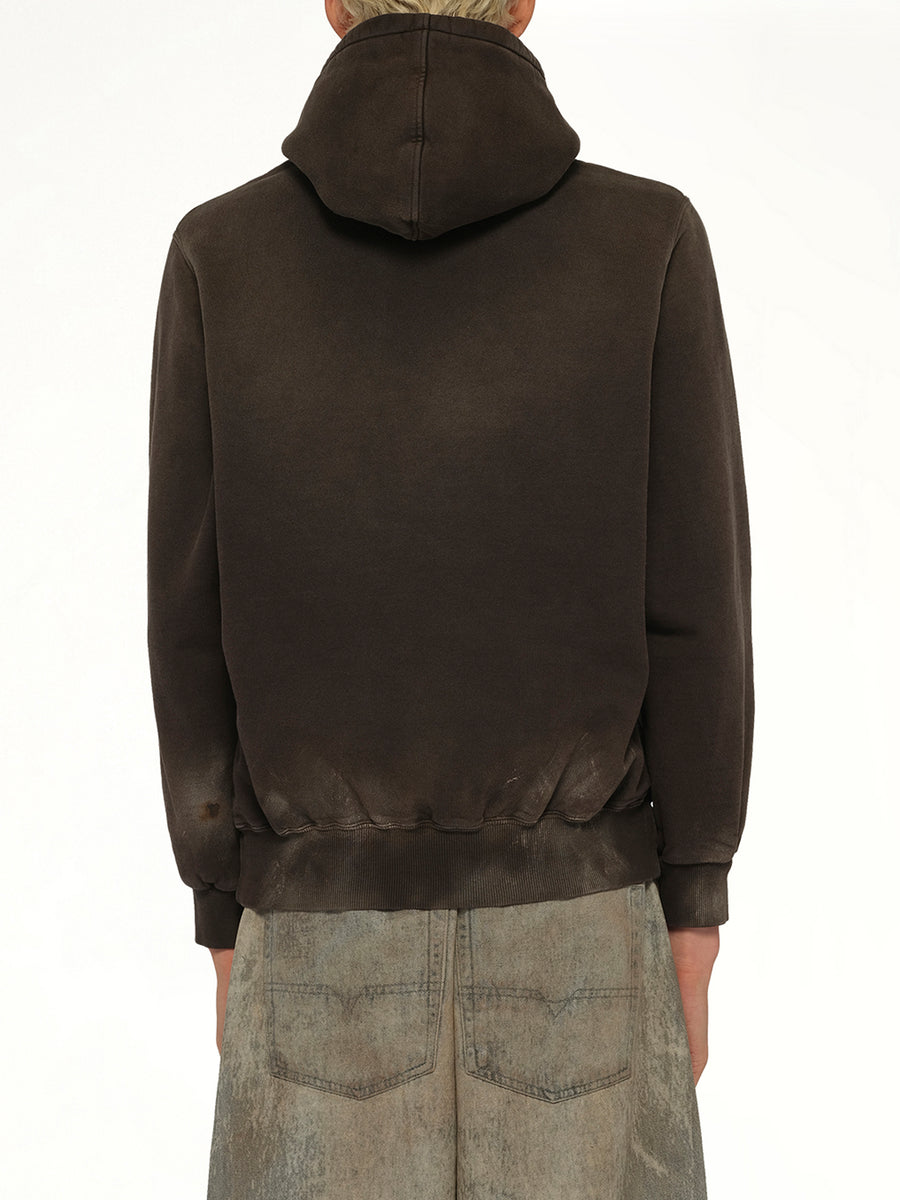 Luxury Mud Paint Hoodie in Brown