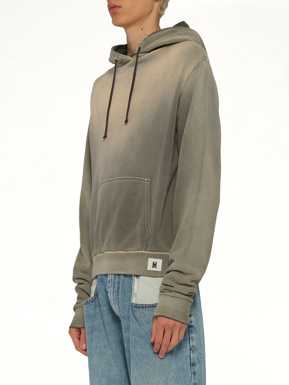 Overdyed Hoodie in Khaki