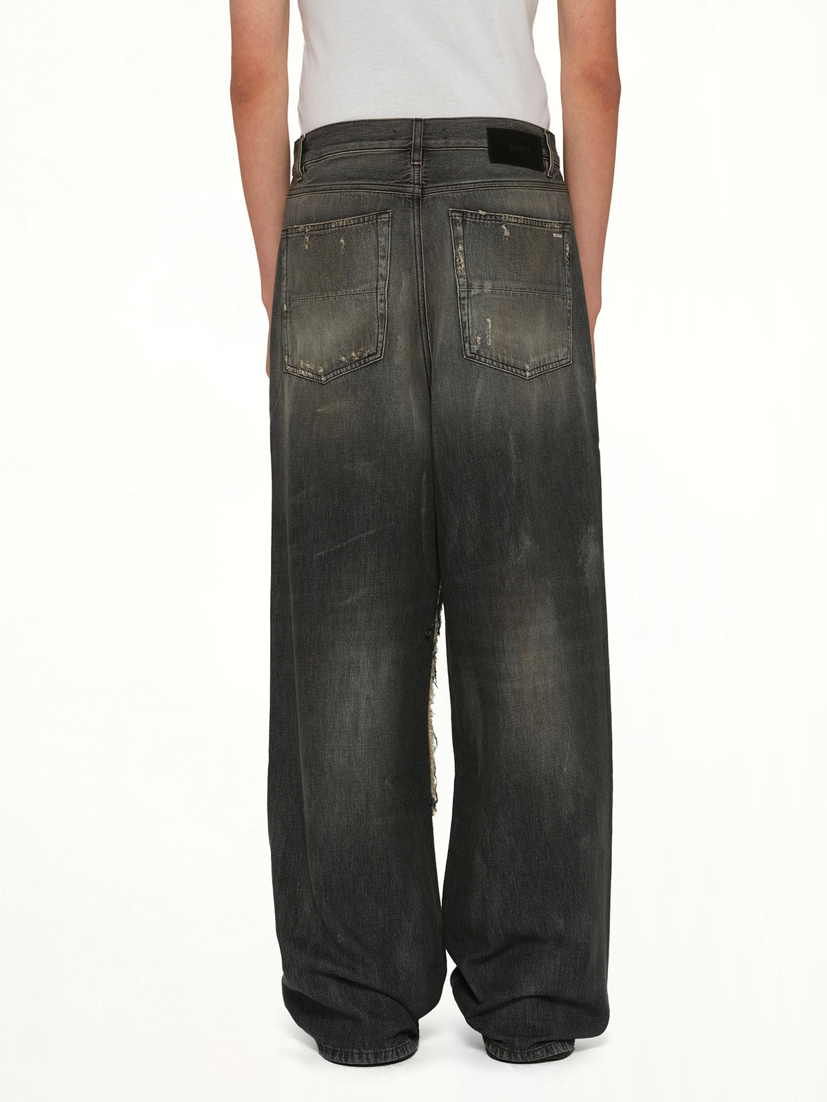 Carpenter Repaired Baggy Jean in Crafted Black