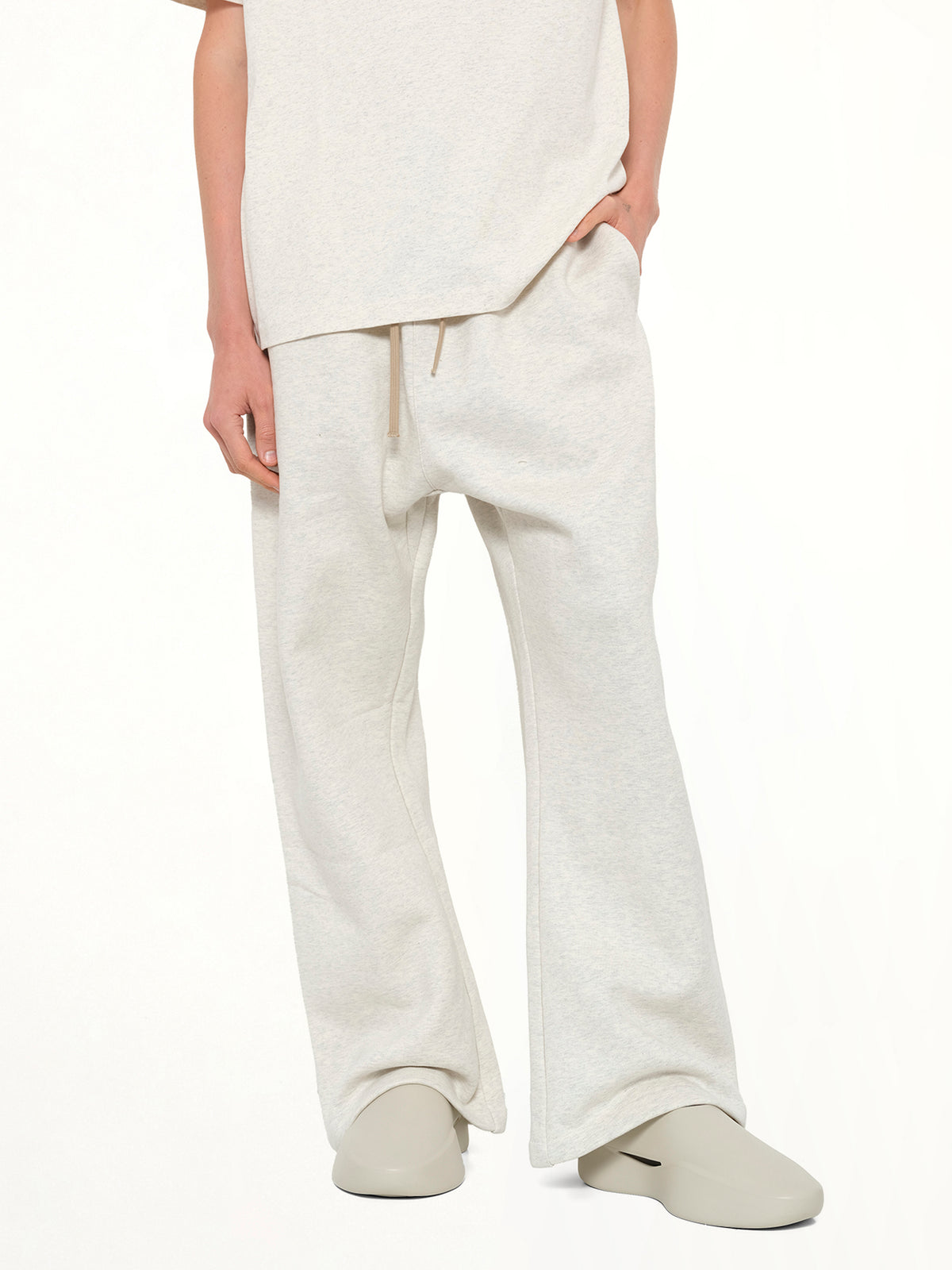 Flare Sweatpant in Oatmeal Heather