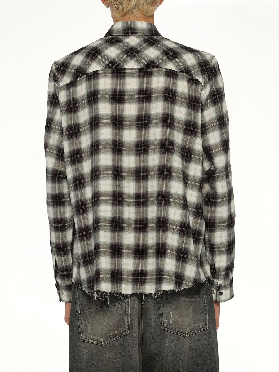 Bones Flannel Overshirt in Black