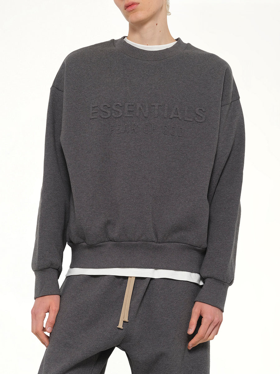Classic Crewneck Sweatshirt in Charcoal Heather