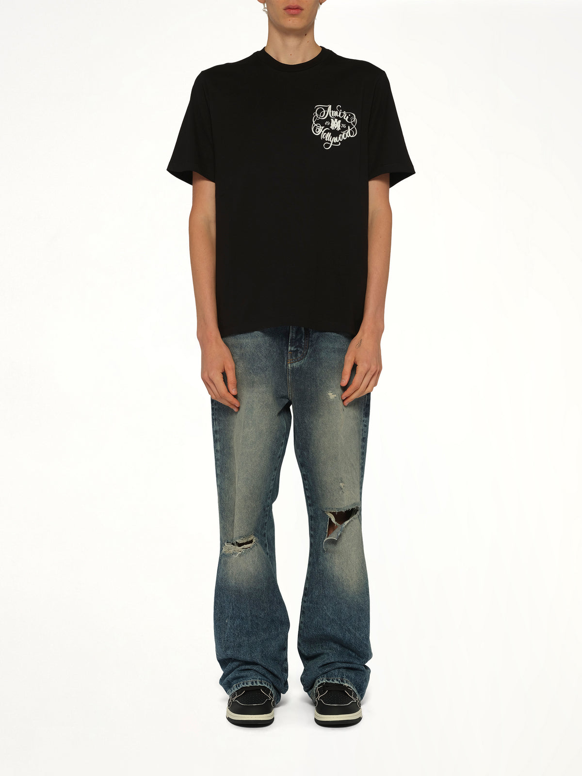 Amiri Hollywood T-Shirt in Black