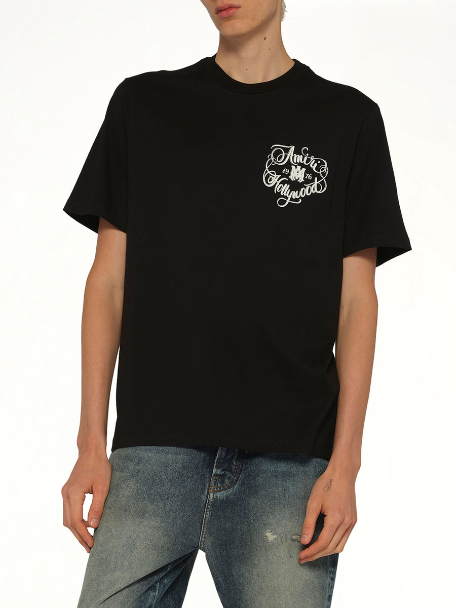 Amiri Hollywood T-Shirt in Black