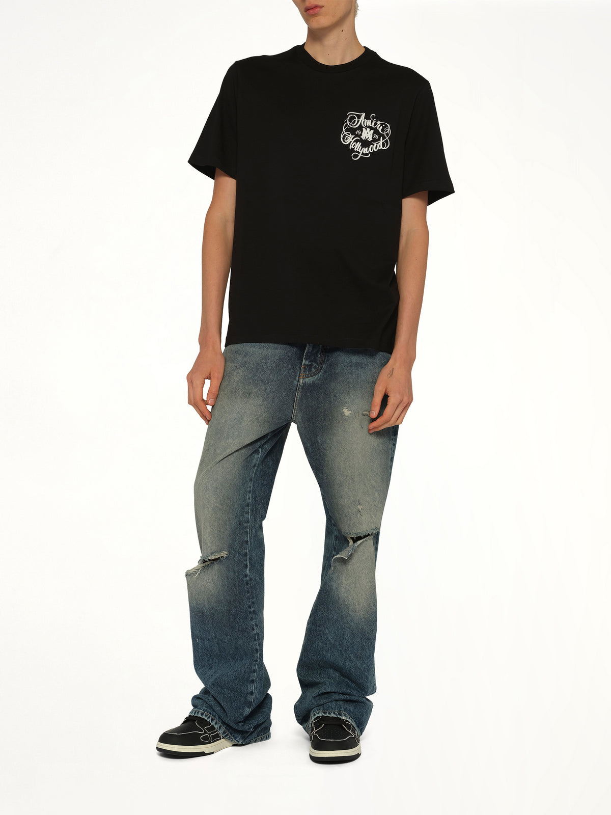 Amiri Hollywood T-Shirt in Black