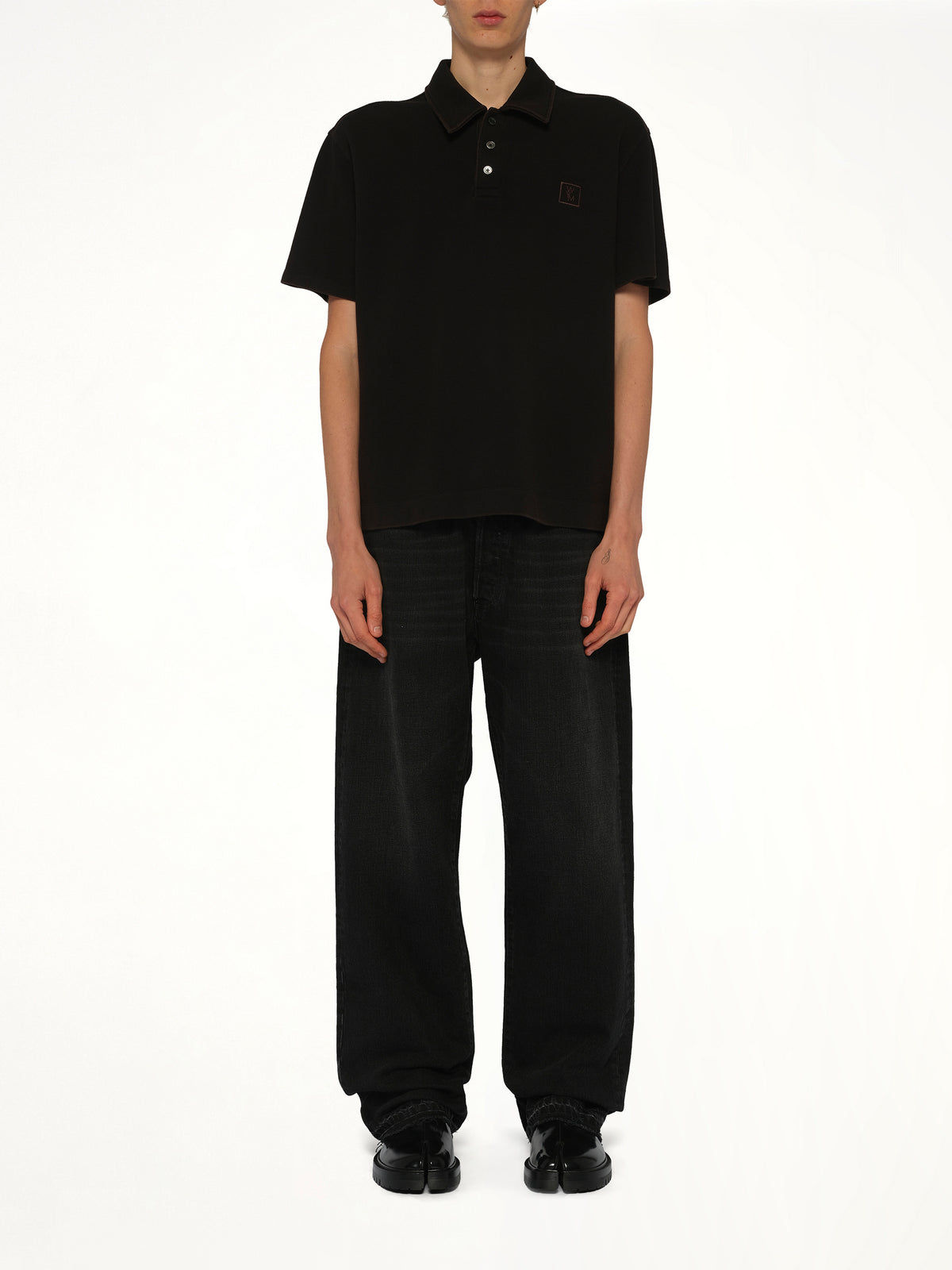 Mud Paint Polo in Black