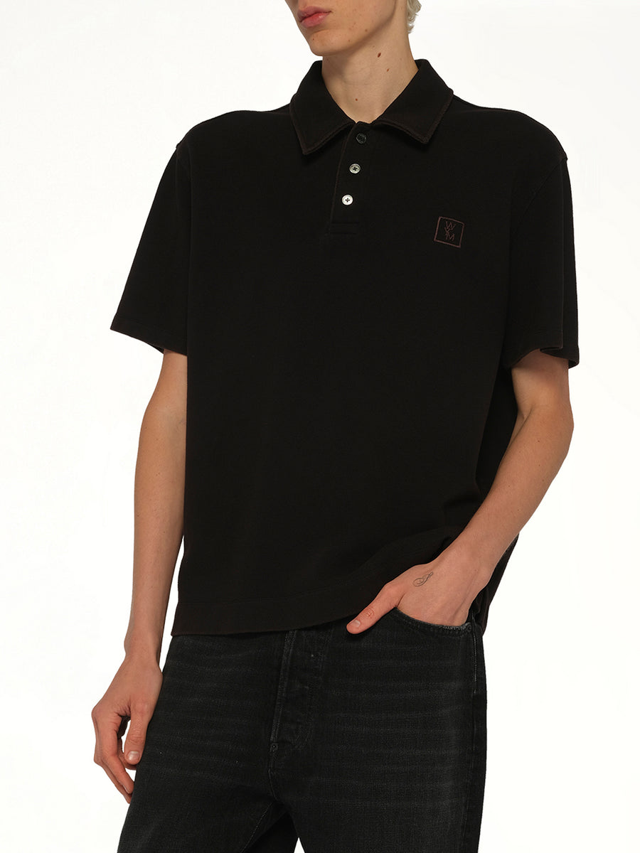 Mud Paint Polo in Black