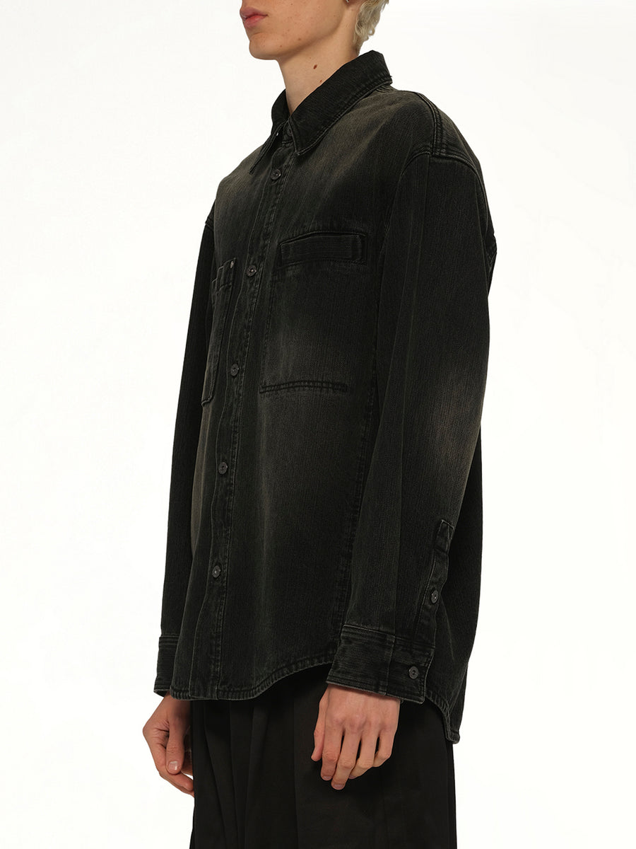 Denim Shirt in Black