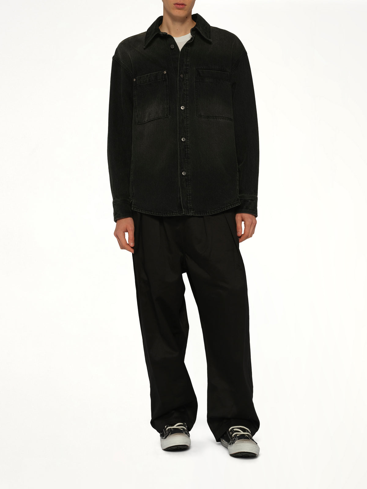 Denim Shirt in Black