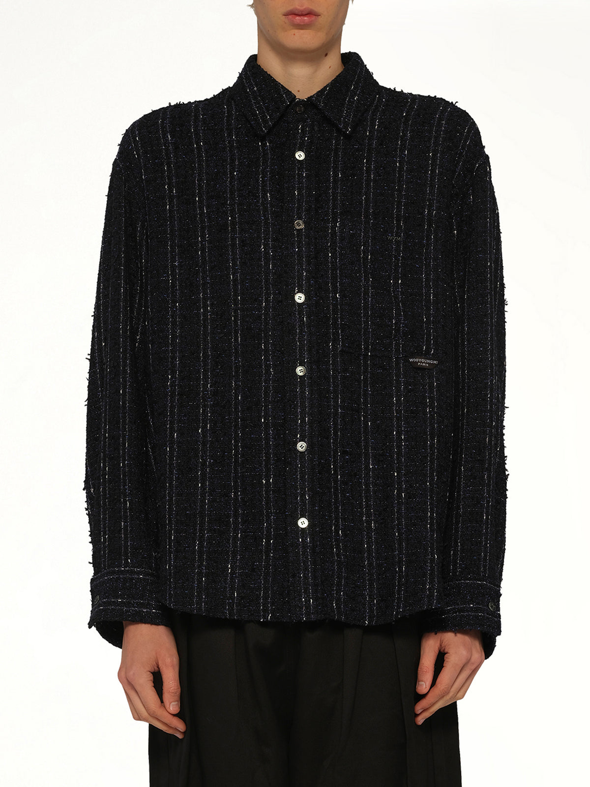 Tweed Shirt in Navy