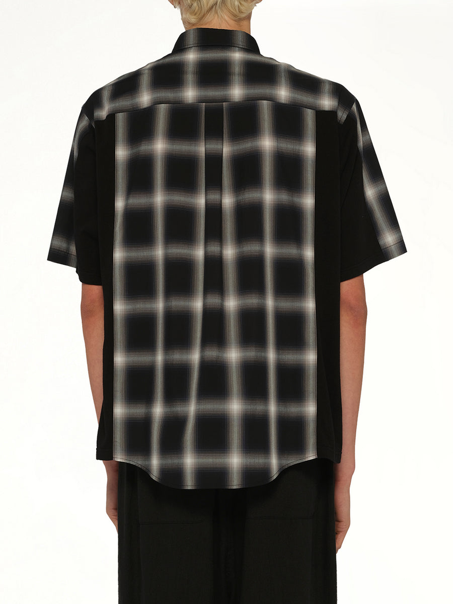 Combo Check SS Shirt in Black