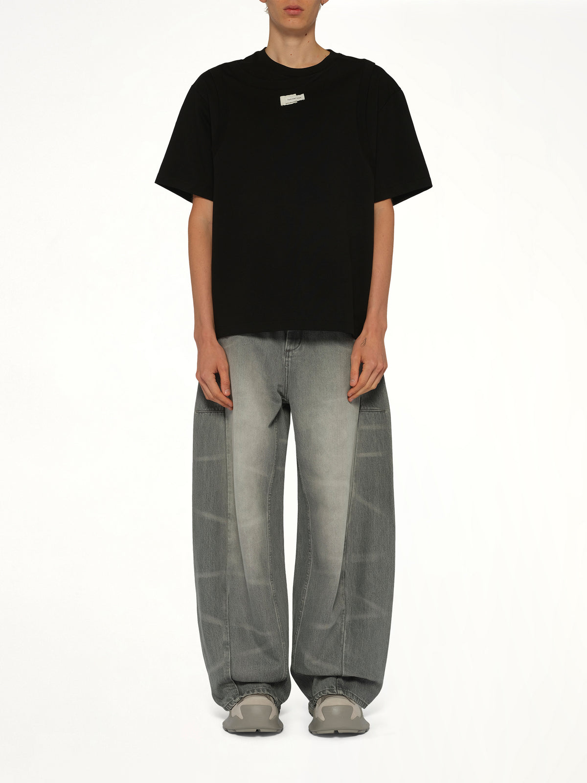 Deconstructed T-Shirt in Black