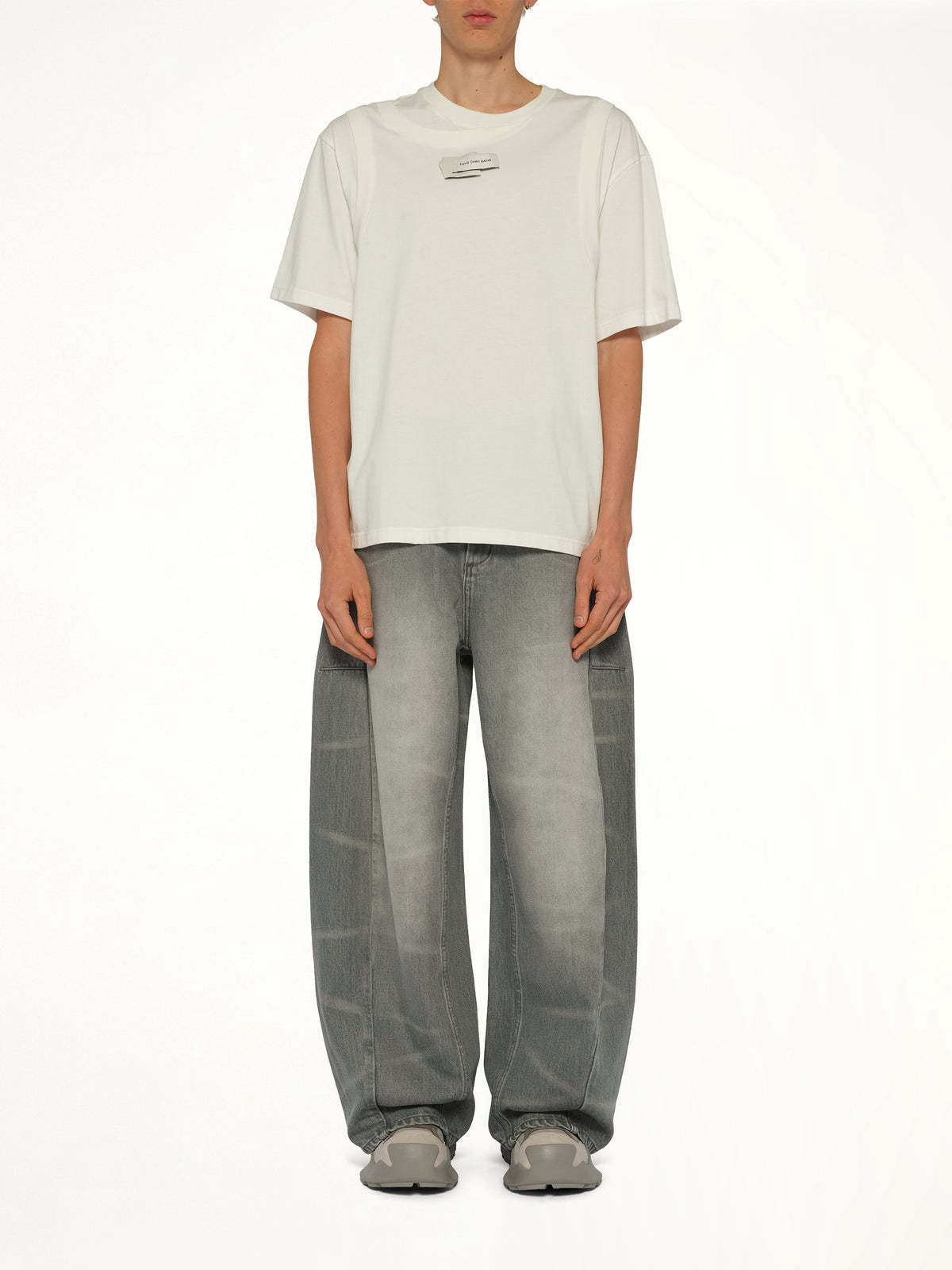 Deconstructed T-Shirt in White