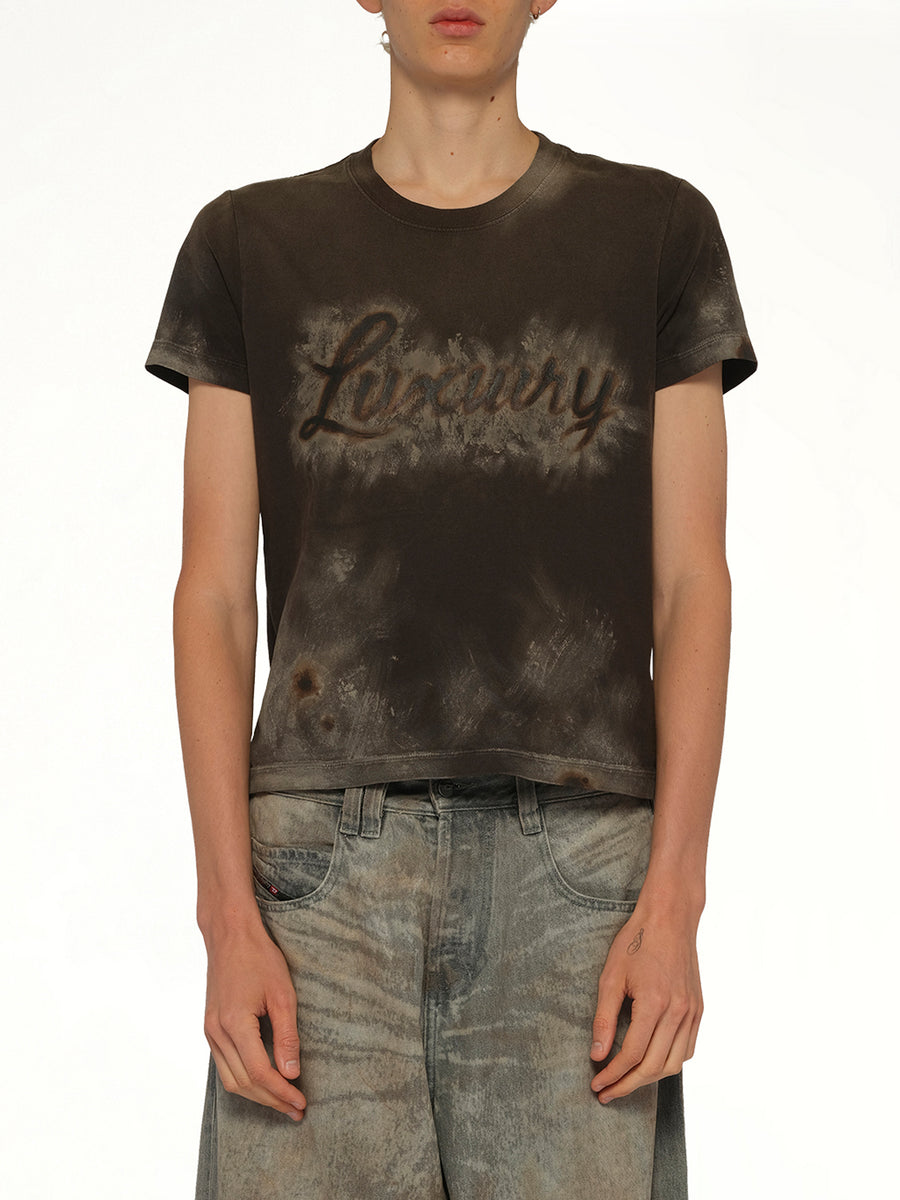 Luxury Mud Paint T-Shirt in Brown