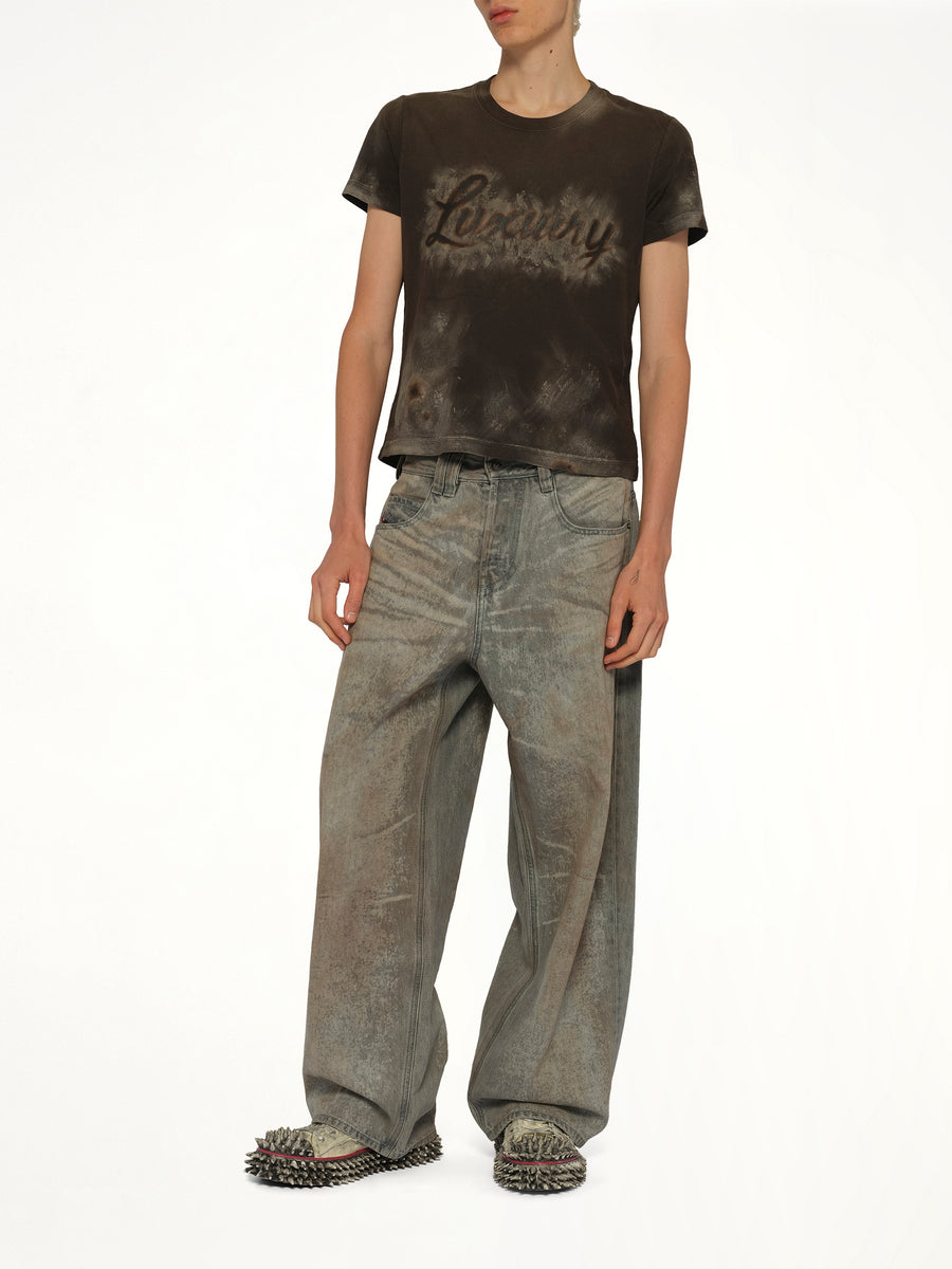 Luxury Mud Paint T-Shirt in Brown