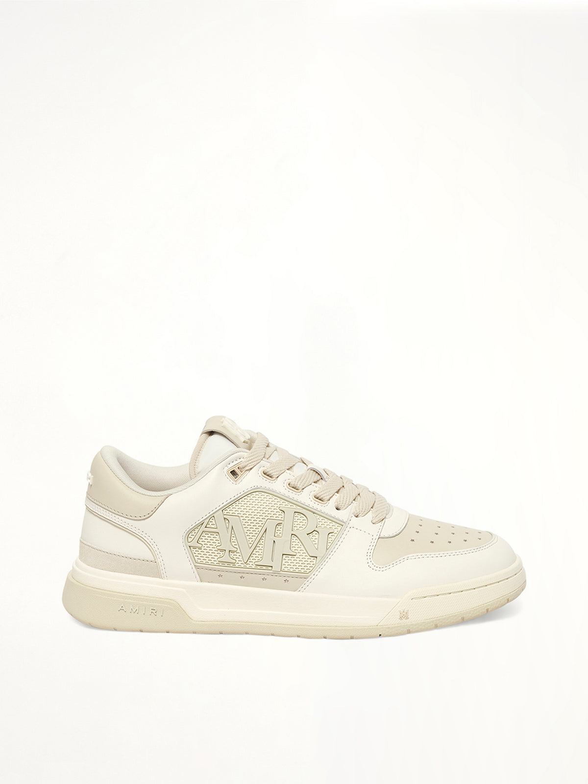 Classic Low in White/Alabaster Side View | AMIRI