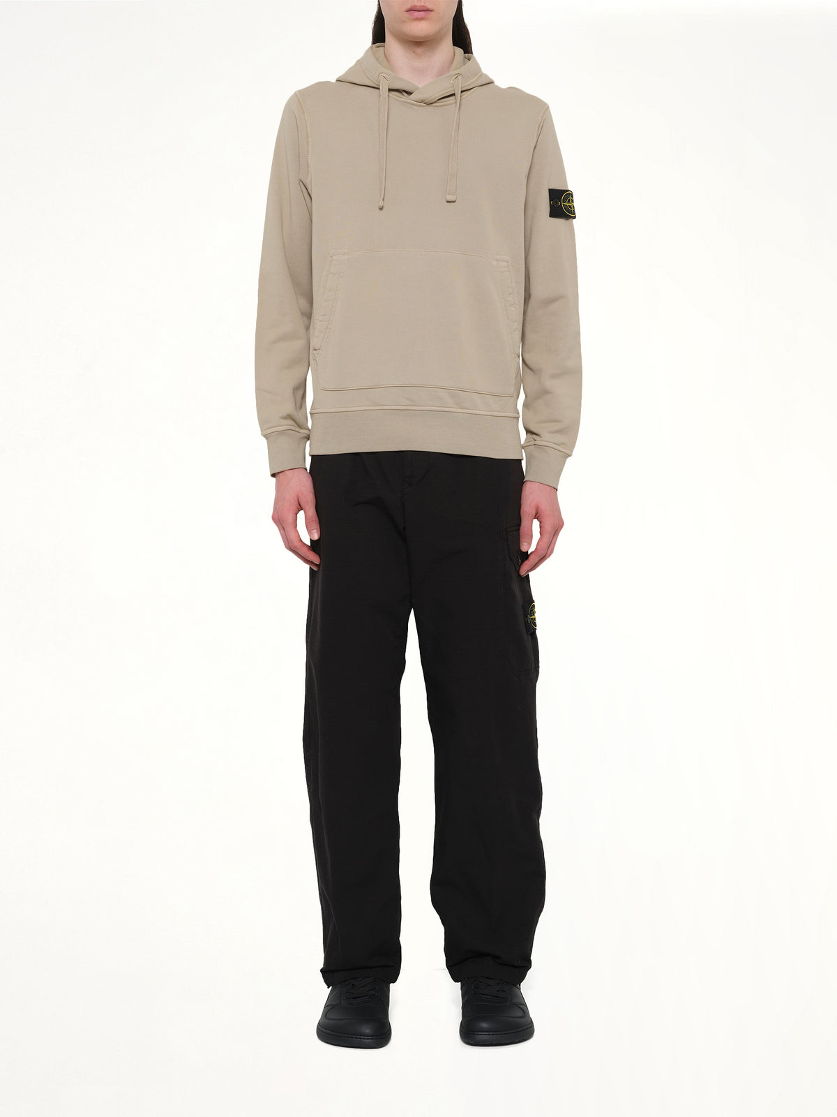 610006 Cotton Fleece Hoodie in Desert