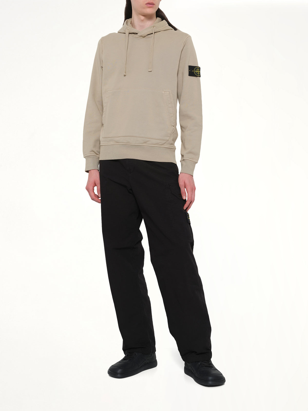 610006 Cotton Fleece Hoodie in Desert
