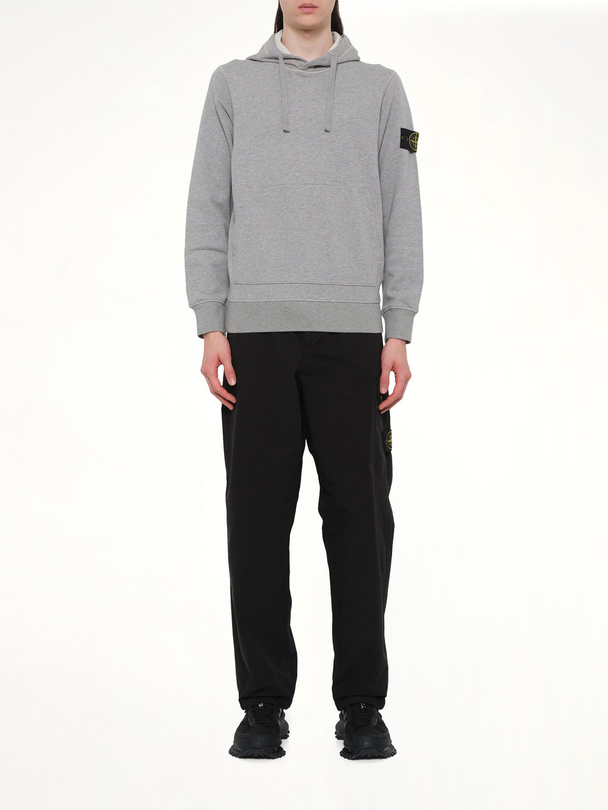 6100062 Organic Cotton Hoodie in Melange Grey