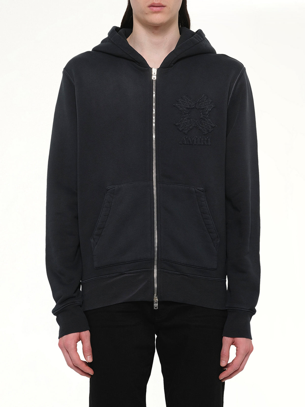 MA Quad Zip Hoodie in Black